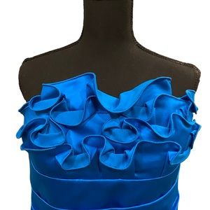 Phoebe Couture royal blue dress